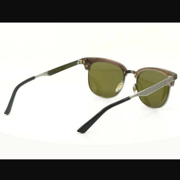 Gucci Green Square Sunglasses Havana GG0051S - Picture 2 of 6